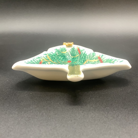 Vintage Christmas Tree Ceramic Ash Tray Made in Italy - Picture 3 of 4